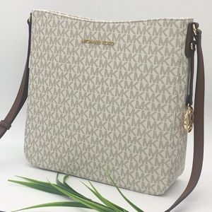 Michael Kors LG MESSENGER Crossbody VANILLA
